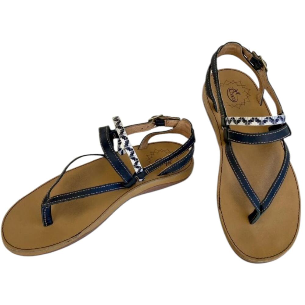 Chaco Black Sandals with Adjustable Ankle Strap